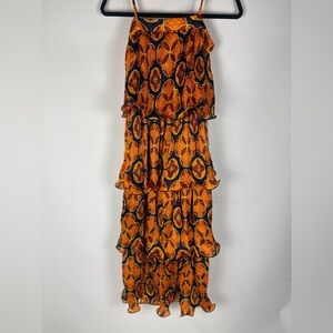 Never Fully Dressed Henrietta NWT Square Neck Sleeveless Tiered Midaxi Dress